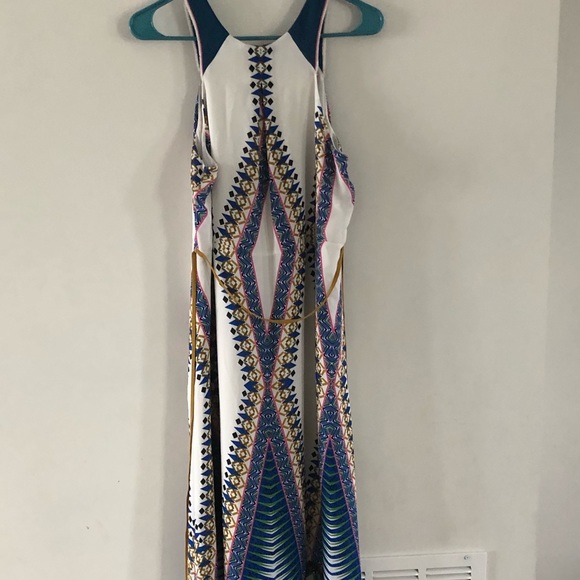 Maeve Womens Dress Maxi Geometric Print 4 - Picture 5 of 8
